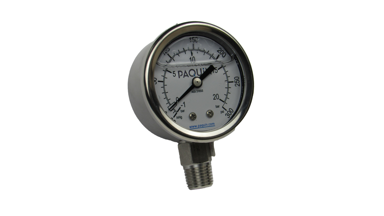 P57 Mechanical Pressure Gauge 1.5" Dial