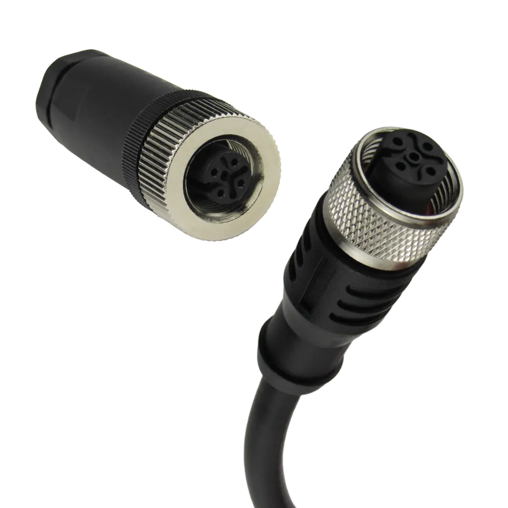 M12x1 5-Pole Connectors and Cable Assemblies