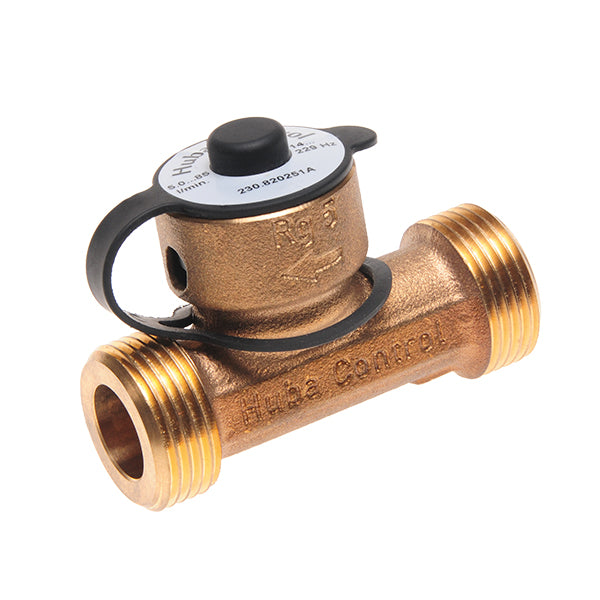 P190-230 Vortex Brass Flow & Temperature Sensor for Drinking Water and more from 1.8 to 150 l/min