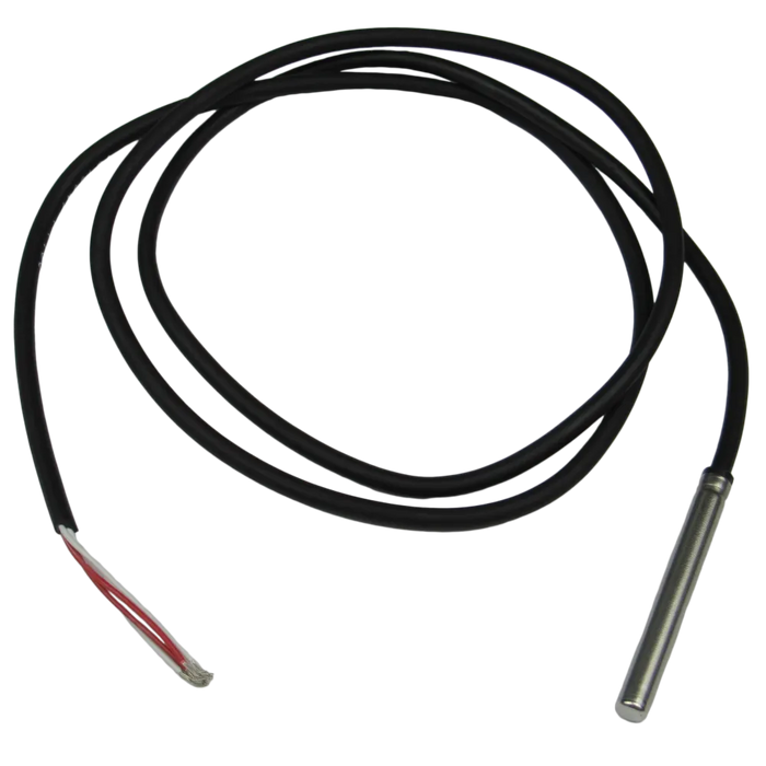 P42 PT100, PT1000 or NTC thermistor 2 wire thermoplastic rubber probe