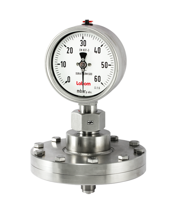 P167 Absolute Gauges with Diaphragm Seals for Chemicals, Heavy-Duty Applications and Ex Requirements