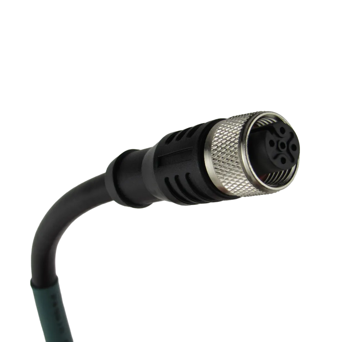 M12x1, 5 Pole Shielded Overmolded PUR Cable Assembly