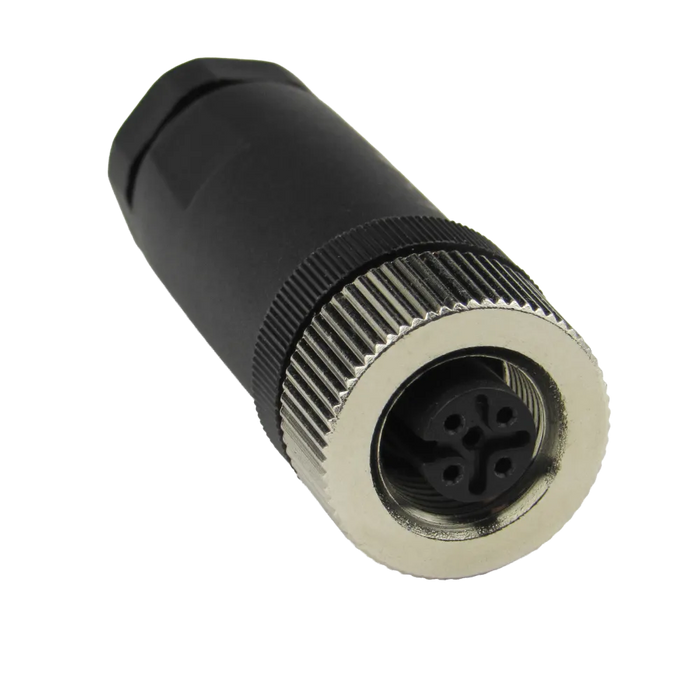 M12x1, 5 Pole Female Field Wireable Connector PSE1