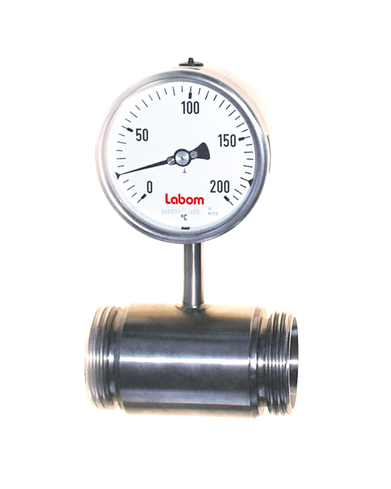 P158 FS In-Line Pipe Mechanical Temperature Gauge