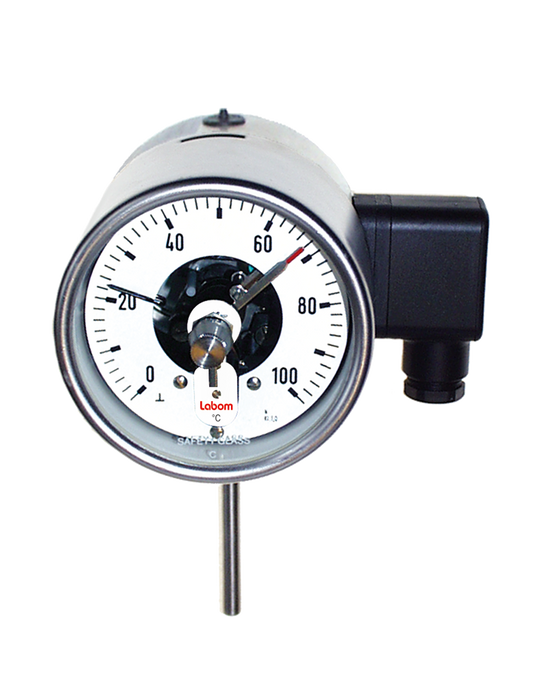 P159 FU Temperature switch with integrated mechanical visual gauge